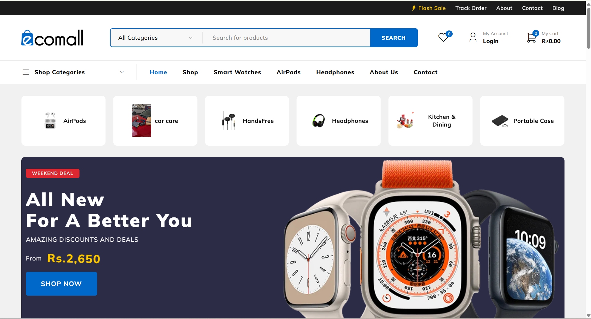 Y-t store developed by mikes software house a custom website development Agency